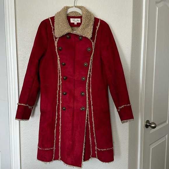 Tasha Polizzi Collection Red Penny Lane Coat Jacket - Picture 4 of 9